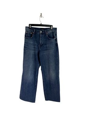 Lucky High Rise Wide Leg Women’s Jeans in Medium Dark Blue